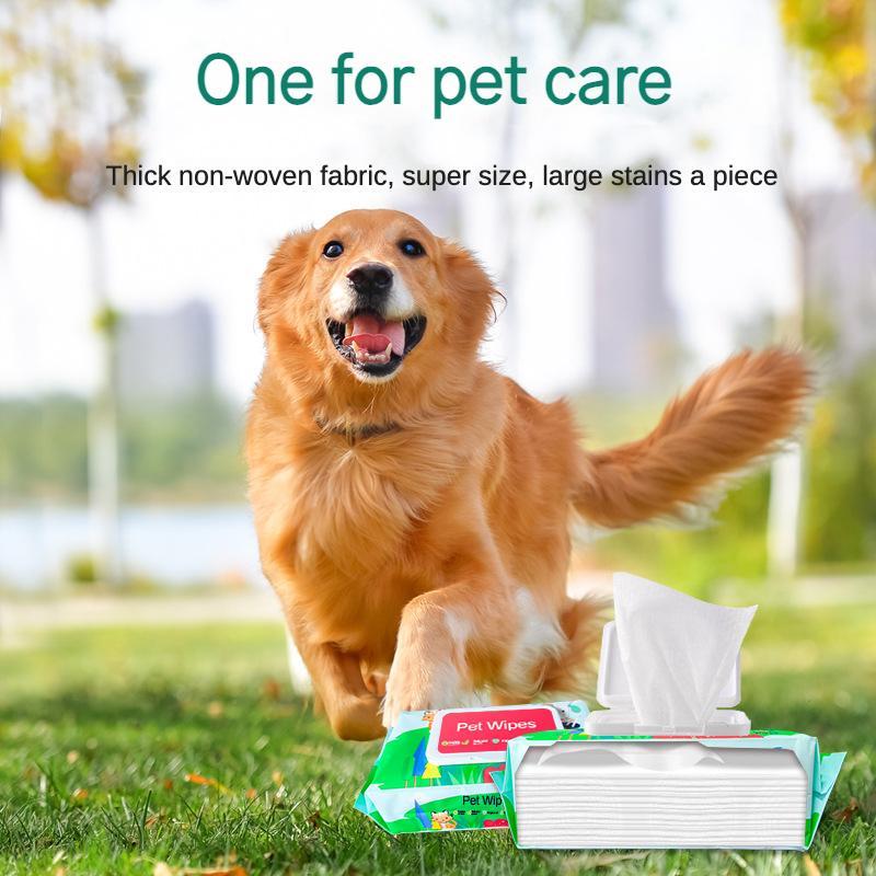 Dog And Cat Wet Wipes, Fragrance Free Plant Based