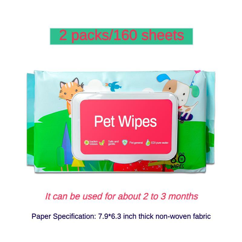 Dog And Cat Wet Wipes, Fragrance Free Plant Based
