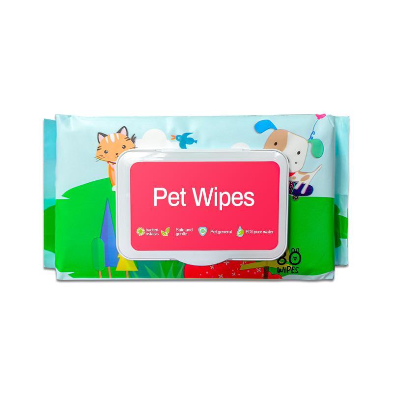 Dog And Cat Wet Wipes, Fragrance Free Plant Based