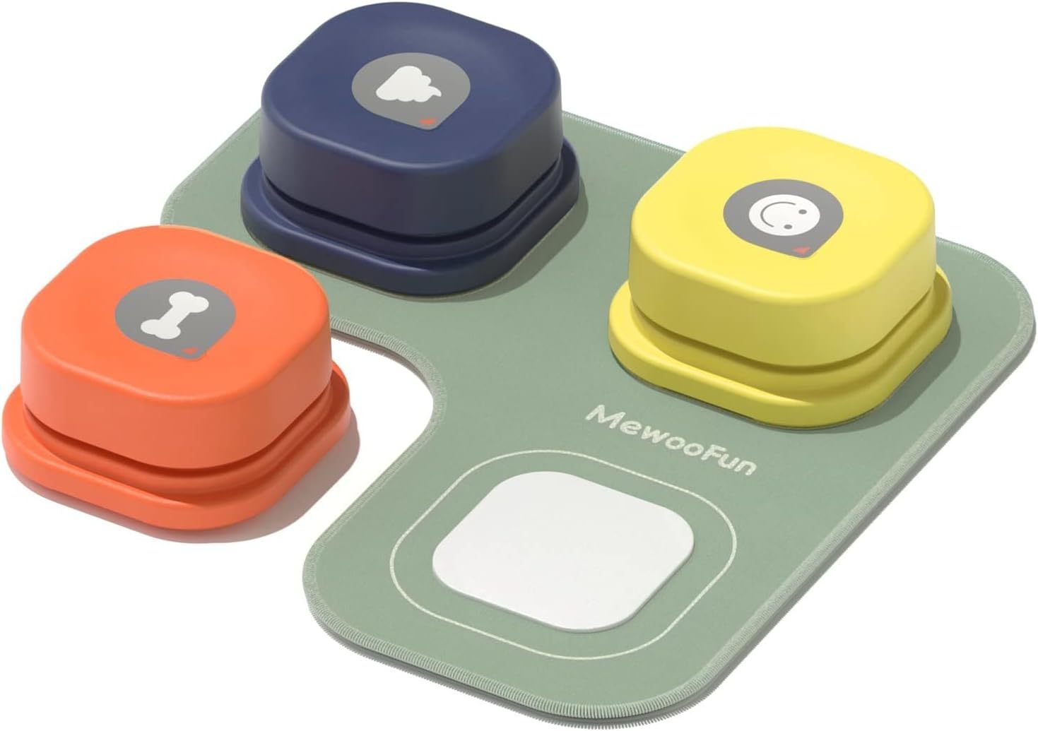 Dog Talking Buttons Set - 3 Recordable Communication Buttons
